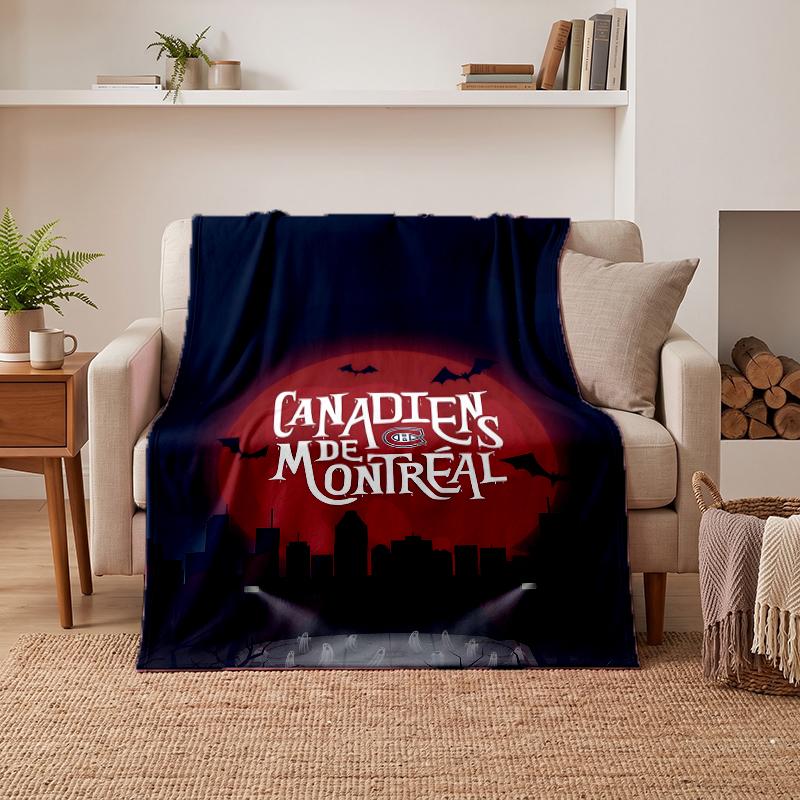 Montreal Canadiens Soft Warm Flannel Blankets Comfortable Blanket for Home Decoration Gifting