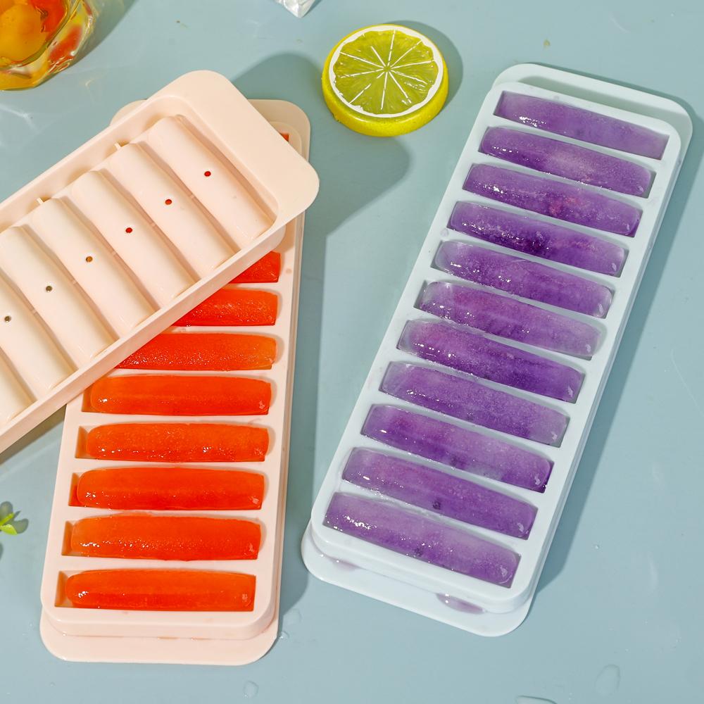 Long Bar Ice Cubes Mold Juice Wine Cocktail Cylindrical Ice Cube Creative Cube Ice Mold Put Into Mouth of The Beverage Bottles