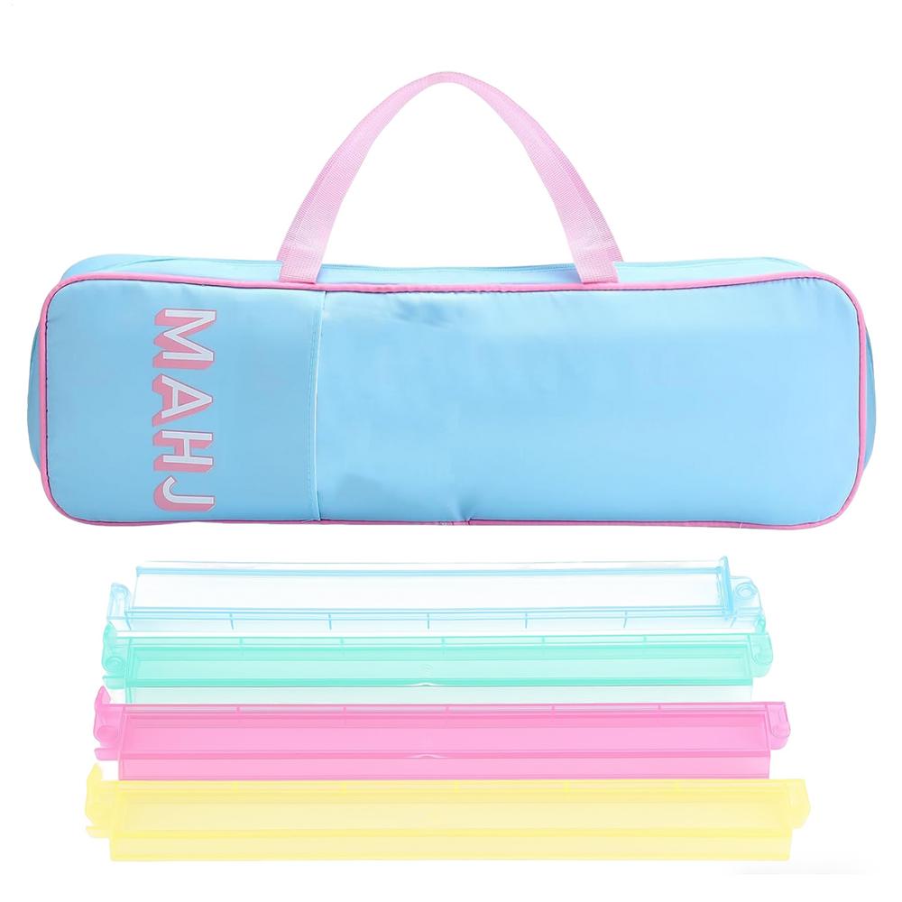 Mahjong Rack Storage Bag Ergonomic Waterproof Organizer With Zipper Mahjong Game Storage Bag For Outdoor Travel Indoor Home
