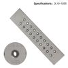 Детали инструментов овальной формы, карбидная проволока Occus, вытяжная пластина для изготовления ювелирных изделий, инструменты для изготовления ювелирных изделий, пластина для вытягивания ювелирных изделий, размер отверстий 3,10-5,00, 20 отверстий