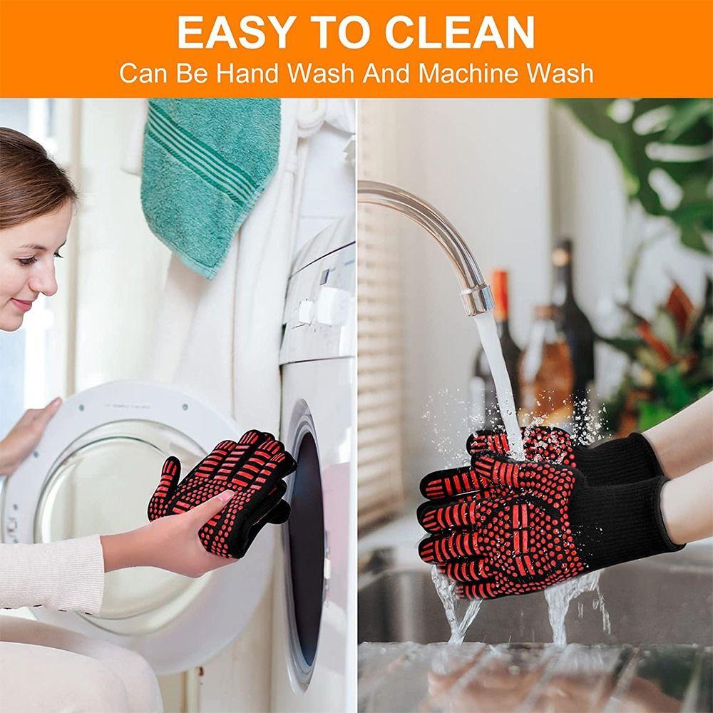 Tools Fireplaces High Temperature Resistance Heat Insulation BBQ Gloves Oven Mitts Fire Heat Glove