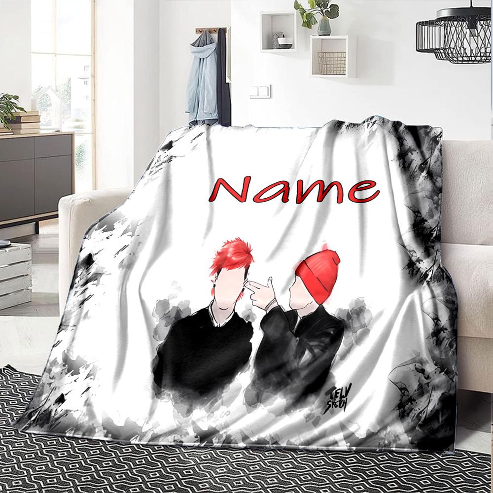 Customiz Name Personality Twenty One Pilots Blanket Soft &Warm Sofa Office Bed Travel Lunch Break Blanket, Gift Suitable All Seasons