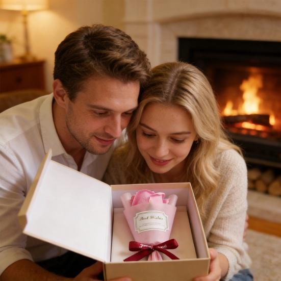 Мини-мыло для ароматерапии Роза Искусственная Засушенная Подарки на День Святого Валентина Букет из роз Ароматизированный для женщин Девушки