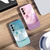 Стеклянный чехол для телефона с градиентом в виде четырехлистника для Samsung Galaxy A14 4G и других - Стильный дизайн на удачу