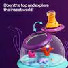 Набор для ловли насекомых, клетка для животных, домик для бабочек, жуков, ящик для наблюдения за насекомыми с 5-кратным увеличительным стеклом, портативный набор для исследования для детей
