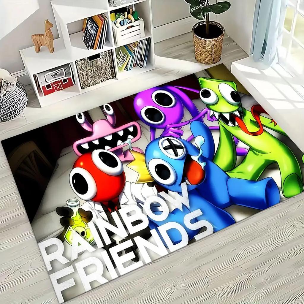 Игровой 3D ковер R-Rainbow F-Friends Мультяшный Арт для Спальни Гостиной Дивана Дома, Входной коврик, Большой Нескользящий коврик для детской игровой