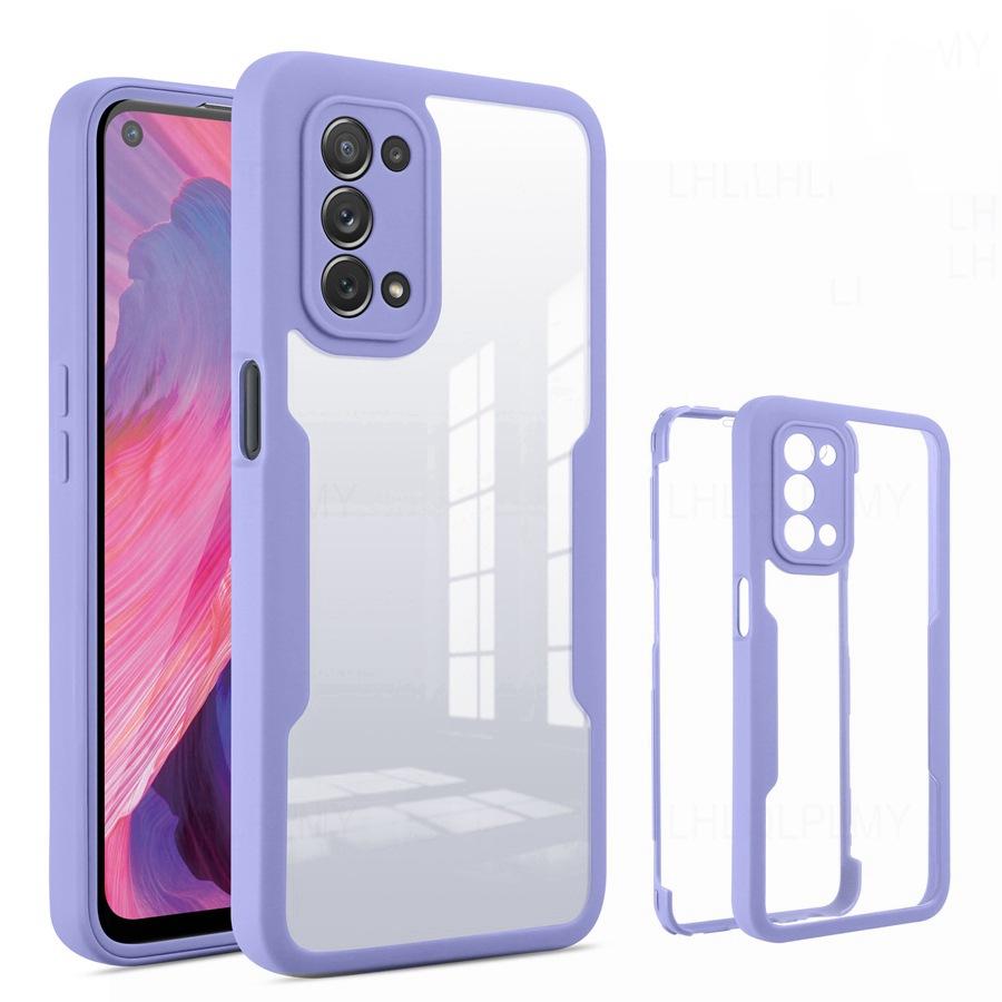 360 Degrees Protect ShockProof Case For Realme 8 9 Pro C21 C25Y C30 C33 Reno13 OPPO A40 A96 A79 A16 A53 A54 A74 A94 5G Vivo V23 Y20 Front + Back Cover