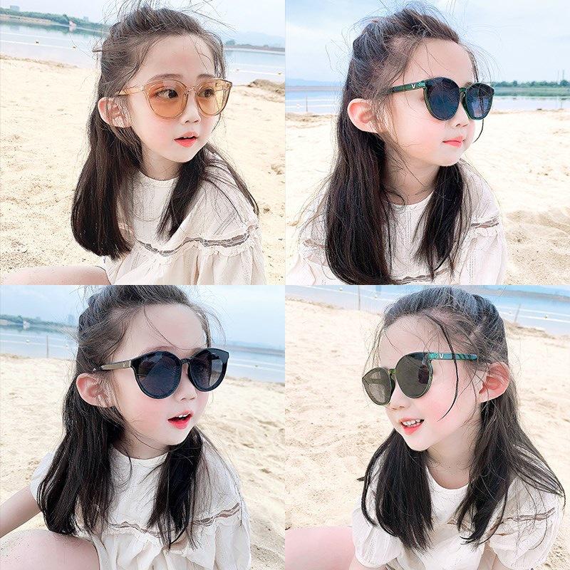 Cute Retro Baby Sunglasses - UV Eye & Sun Protection Metal Frames