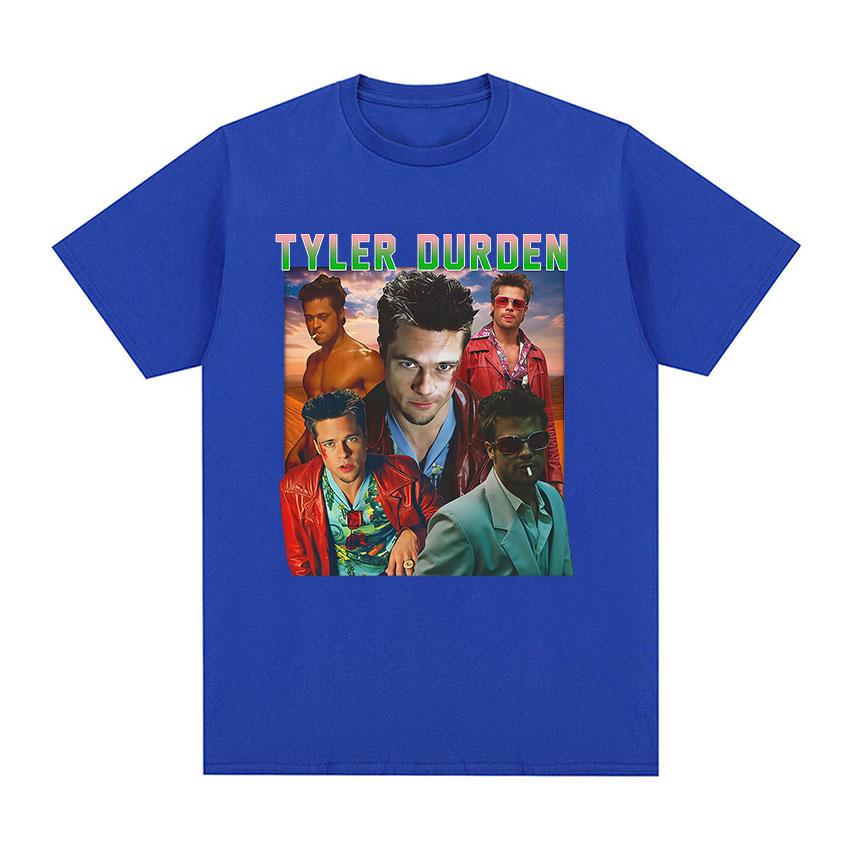 Tyler Durden Винтажная Графическая Футболка Женская Готическая Мода Футболки с Коротким Рукавом Повседневные 100% Хлопок Оверсайз Футболка Уличная Мода