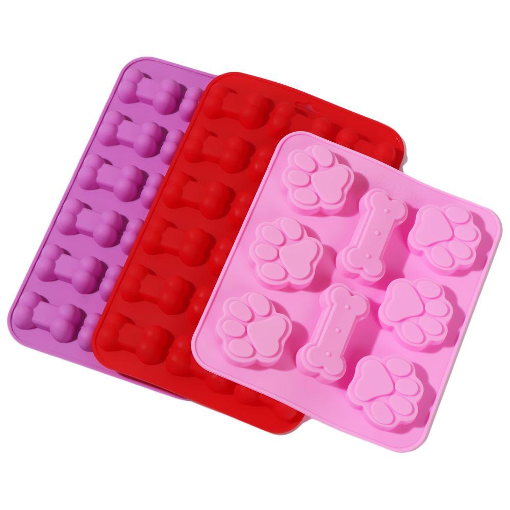 Dog Paw Handmade Candy Cookies Silicone Molds Chocolate Baking Mould Cake Making Ice Cube Tray