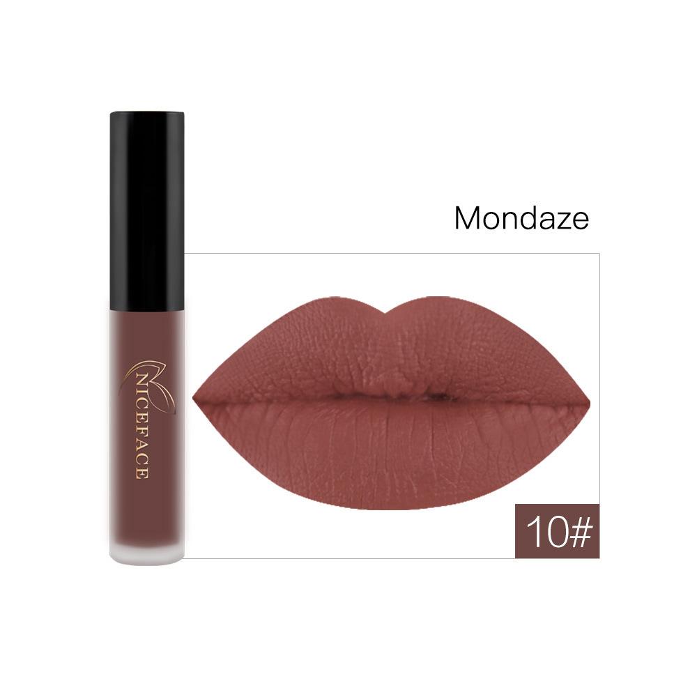 Matte Lip Gloss Velvet Lip Makeup Non‑Transfer Waterproof Lip Tint for Daily Lip Cosmetic