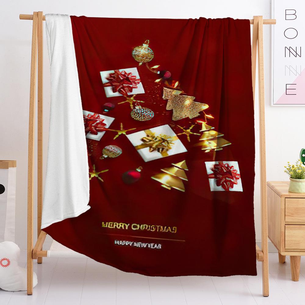 Фланелевое одеяло Одеяло для спальни Европейское и американское одеяло Цифровая печать Рождественское одеяло Спальня