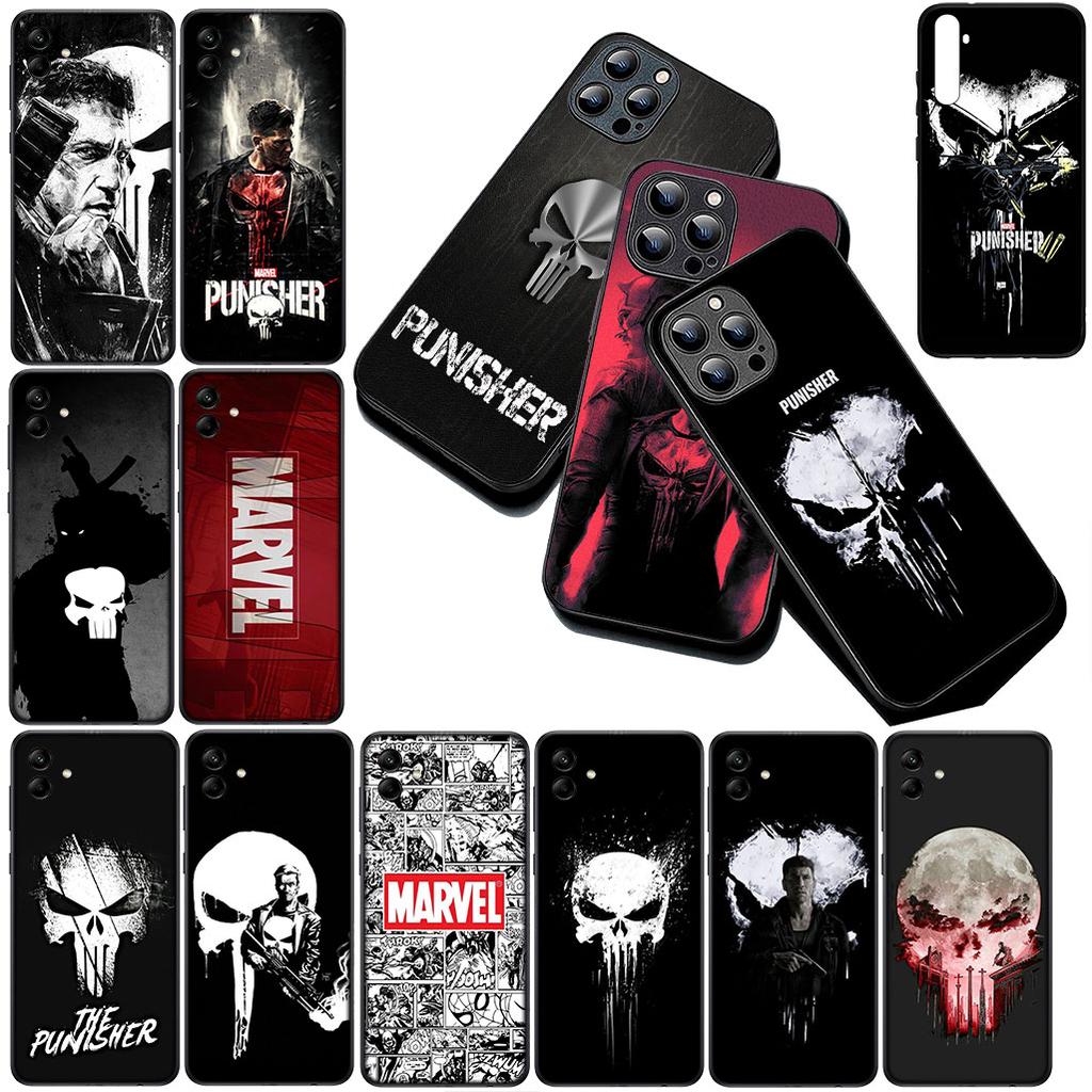 Protective Cover for Xiaomi Redmi Note 12 11 10 A3 Pro 10A 10C 12C Note12 5G 4G Casing Phone Case The Punisher Marvel Skull