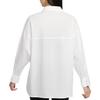 New Nike Sportswear Chill Poplin Women's Loose Long Sleeve Button Up Top HJ0716-100