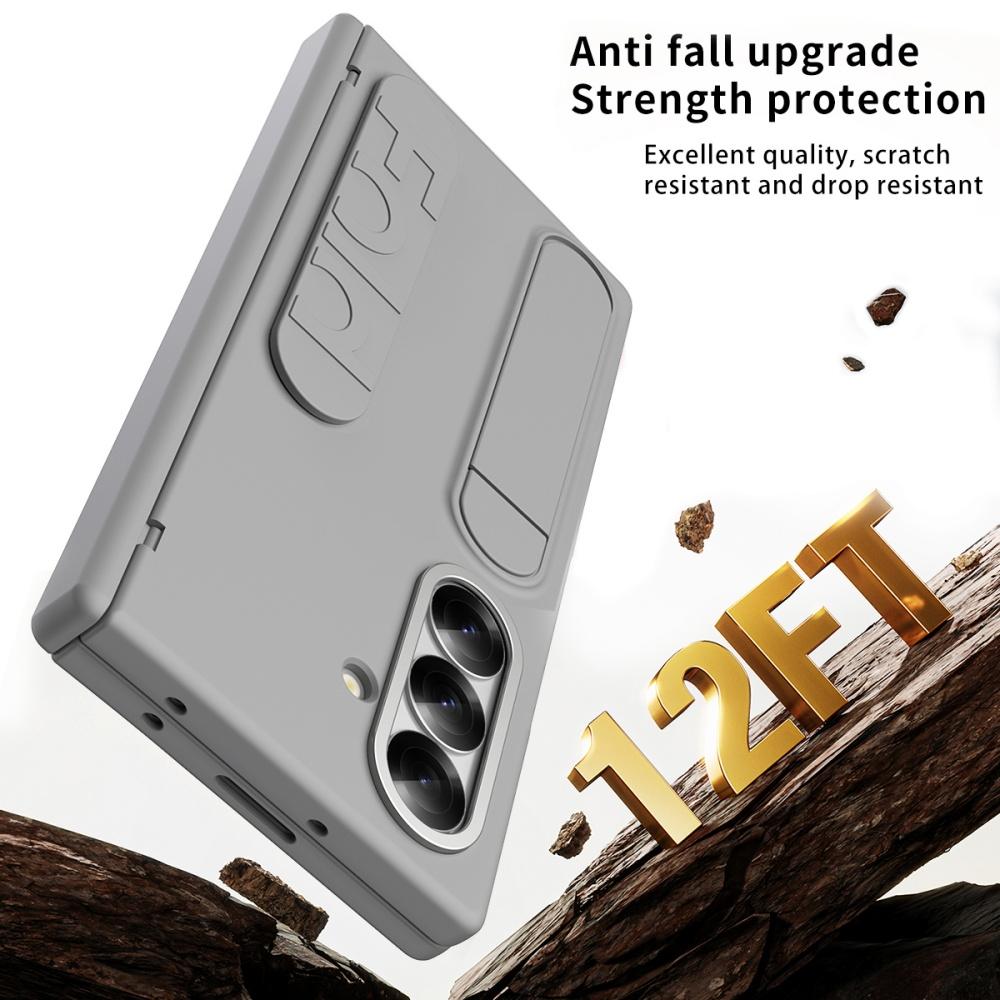 Силиконовый Ремешок на Запястье Складная Подставка Слот для Карты Кошелек Чехол Для Samsung Galaxy Z Fold 7 6 5 4 5G Ударопрочный Мягкий Бампер