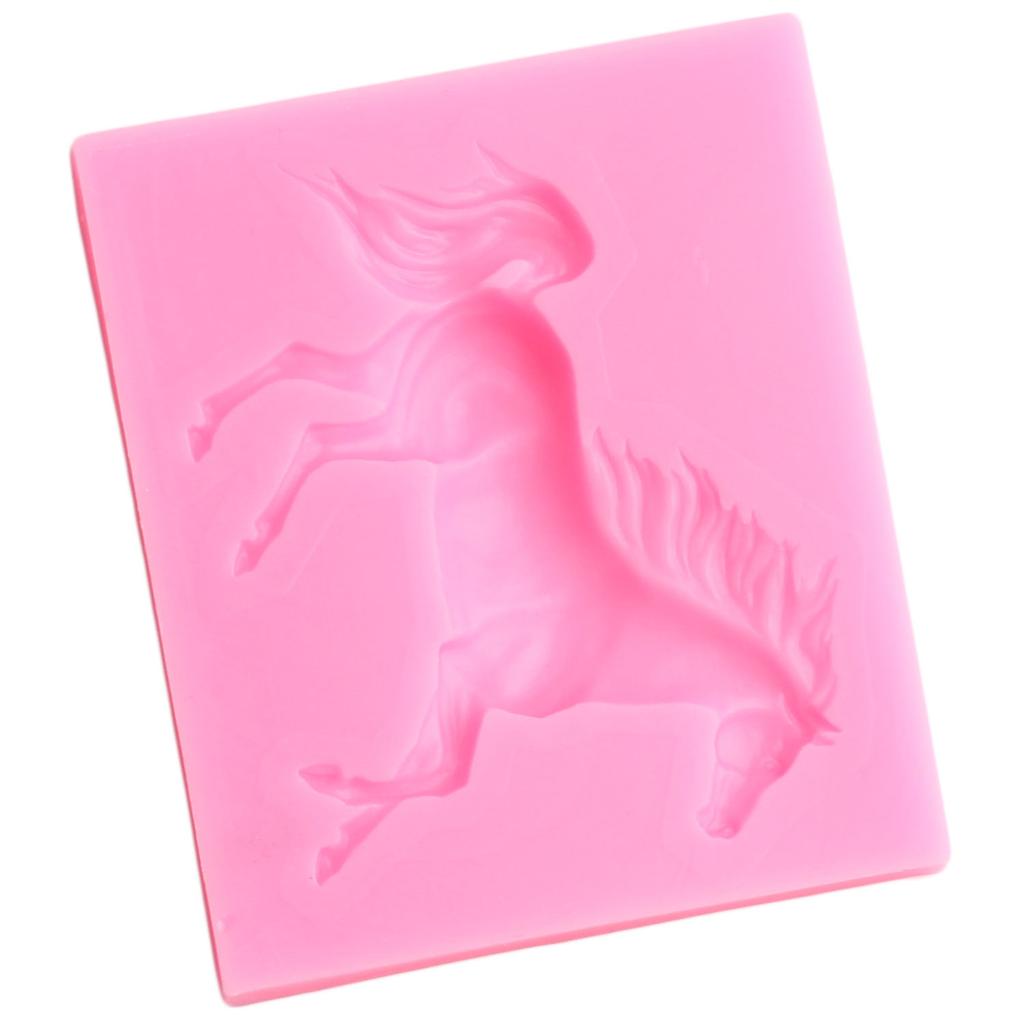 3D Horse Silicone Mould Fondant Moulds Cupcake Topper Cake Decorating Tools Candy Clay Chocolate Gum Paste Moulds