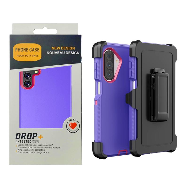 Противоударный чехол-кейс Ott Armor Box для Samsung Galaxy A57 A37 A17 A07 A16 A36 A56 A15 A35 A55 A05 A14 A34 A54 A33 A53 с клипсой