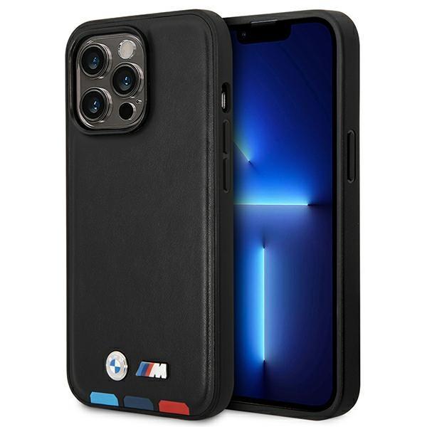 Etui do iPhone 14 Pro BMW MagSafe Skórzane Czarne
