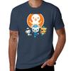 Octo Alert Captain Barnacles Kwazi Kitten And Peso Penguin Tshirt Tough Fabric Work Tee