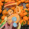 Fruit Juicer Plush Toy Fun Drawstring Rotating Plush Toy Watermelon/Orange/Banana Blender Toy Creative  Children's Gifts