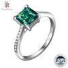1CT Princess Cut Moissanite Engagement Ring D Color Solitaire Diamond Promise Bridal Wedding S925 Silver Jewelry