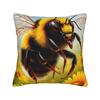 Pillow Case Bee And Flowers Soft Pillow Cover For Sofa Home Decor Morden Pillowcases