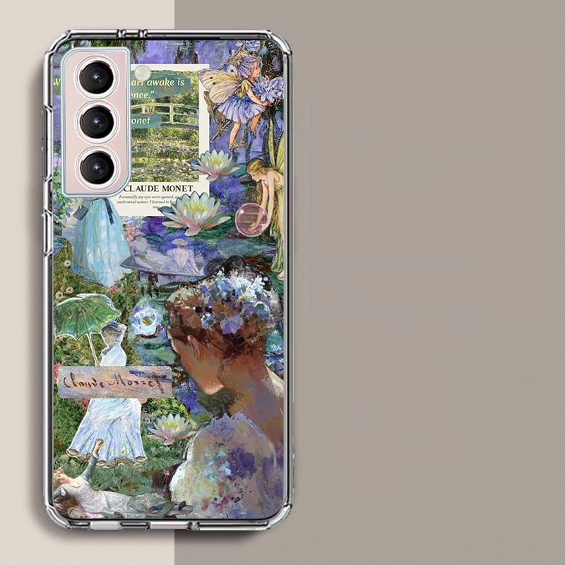 Чехол для телефона с рисунком Клода Моне для Samsung A16 A26 A36 A56 A17 A15 A25 A35 A55 A14 A24 A34 A54 A04S A05S Galaxy Note 20 10 9 8 A9 A