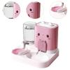 2 in 1 Automatic Pet Feeder Cats Feeder Container Convenient Compact Dog Bowl