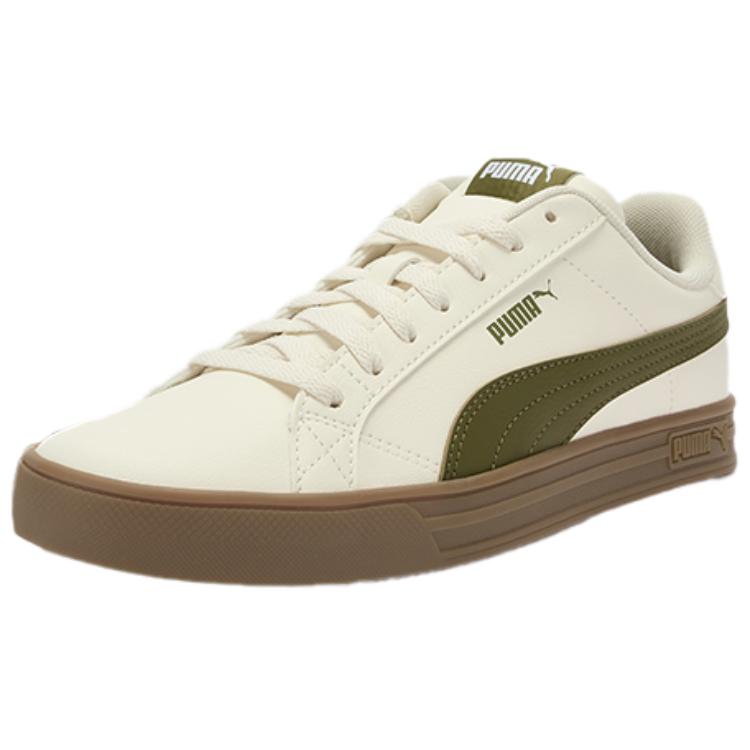 Puma Smash Vulc V3 Comfortable Versatile Durable Low-Top Skate Shoes Unisex Sneakers Off-White 380752-21