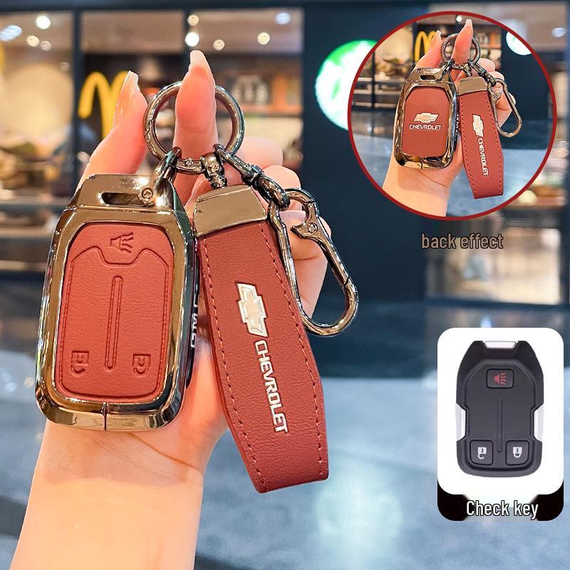 Чехол для ключей Chevrolet K5 Trax Cruze - Звезда Milesuo Металлическая пряжка Оболочка с полным покрытием