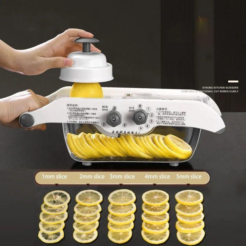 High Efficiency Lemon Grater Adjustable Carrot Cutter Slicing Machine Lemon Slicer Milk Tea Shop