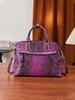 Премиальная Текстура Змеиный Принт Сумка Модная Атмосфера Женская Универсальная Сумка-Мессенджер на Плечо Сумка-Тоут