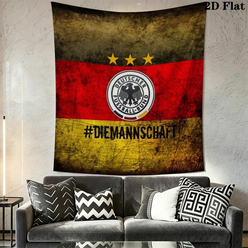 Deutscher Fußball-Bund Wall Tapestry Aesthetic Wall Hanging Printed Fabric Blanket Decorative Tapestries for Bedroom Living Room Home Decor