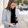 Faux-Fur Scarf Women Neckwear Pull Through Zipper Pocket