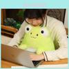 Новая двухцветная кашемировая плюшевая игрушка «Лягушонок», улыбающаяся кукла-лягушка, кукла-компаньон для детей, 20 см, 0,15 кг