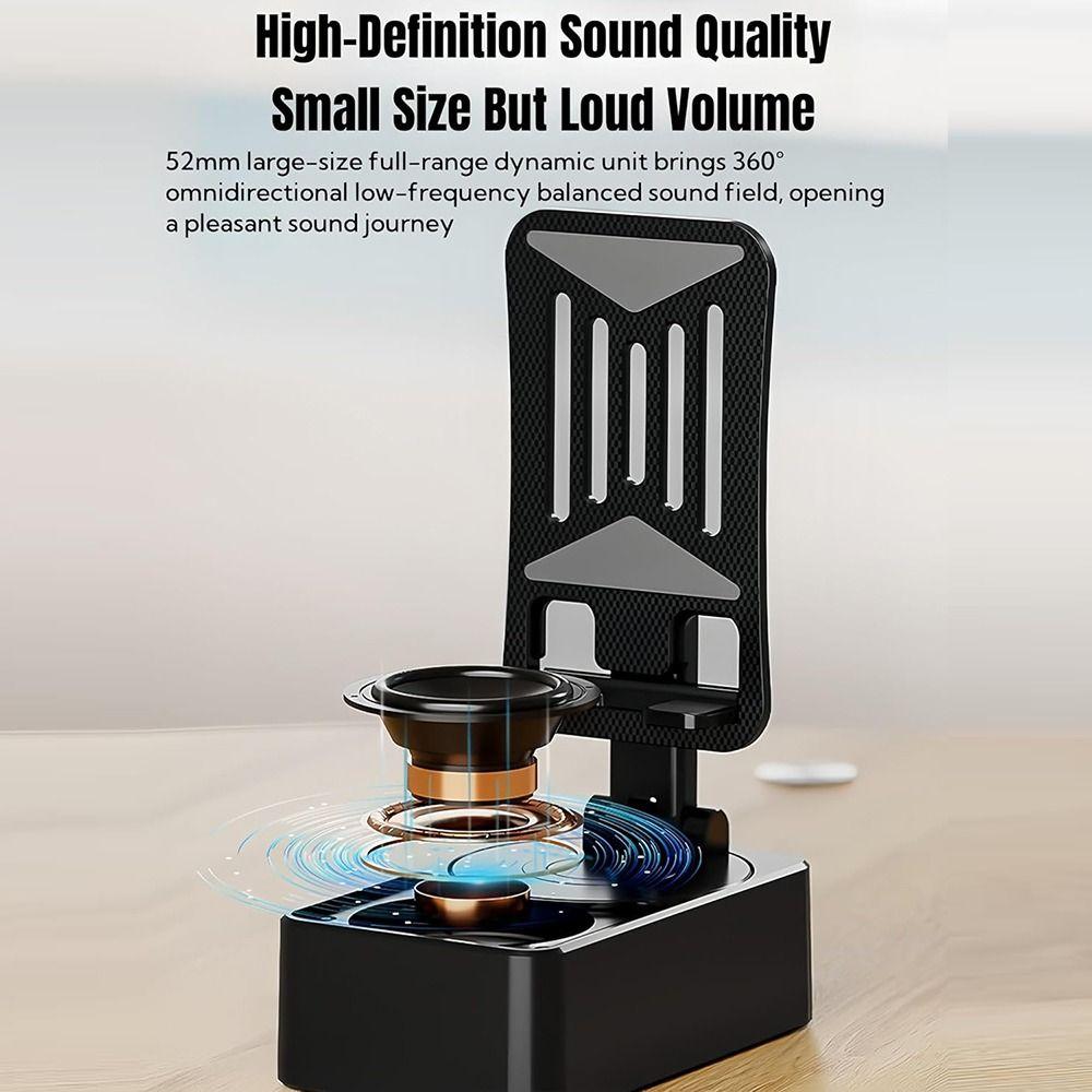Подставка для телефона с HD-звуком и динамиком, складная подставка для мобильного телефона, новый Bluetooth-аудио держатель для телефона