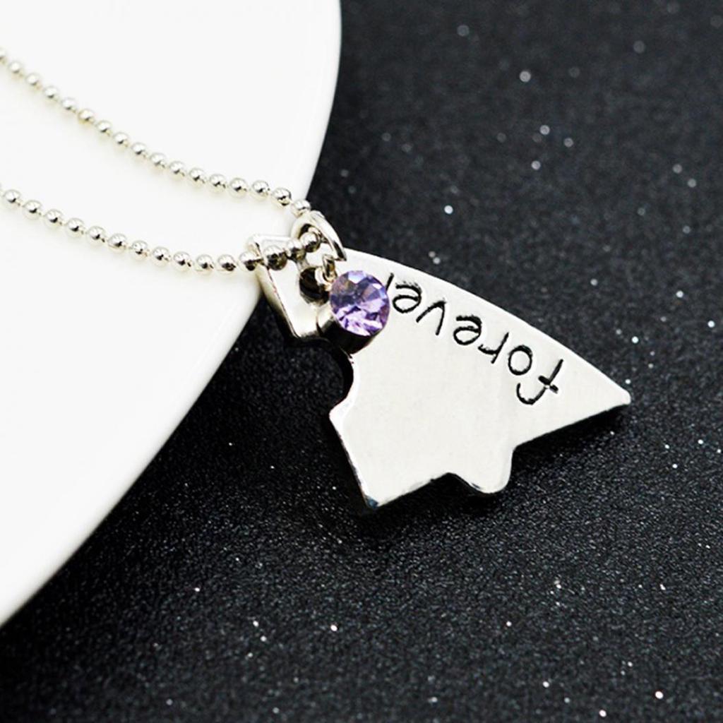 Набор из 4 шт./набор Лучший друг навсегда BFF Кулон-пазл в форме сердца Набор ожерелий AVE