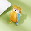 Lanhao Enamel Bird Wreath Brooch - Fashionable Coat Pin and Clothing Accessory