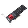 Двойной адаптер PCIe для NVMe, высокоскоростная карта M.2 NVMe SSD в PCIe 3.1 X8 X16, поддержка M.2 M Key NVMe SSD 2230 2242 2260 2280