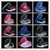 Обувь для разгона с двойными колесами и зарядкой через USB, 12 цветных светодиодных фонарей, светящиеся колеса для мальчиков, автоматические роликовые коньки