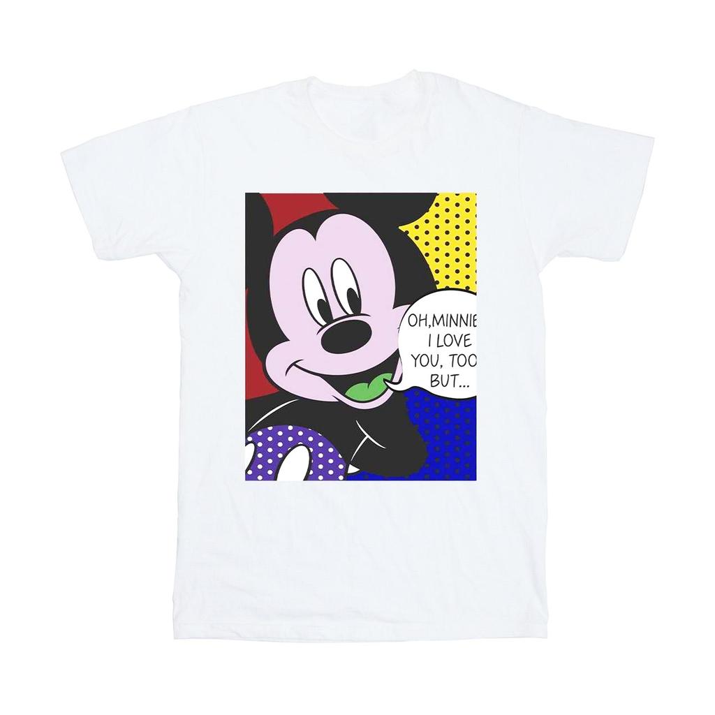 Disney Mens Mickey Mouse Oh Minnie Pop Art T-Shirt