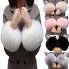 Arm Warmers Soft Hand Wrist Warmer Cuff Women Plush Cuff Oversleeve Windproof Gloves Winter Sleeves