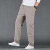 Men's Pure Cotton Cargo Pants - Loose Fit, Straight Leg, Plus Size, Spring/Autumn Style