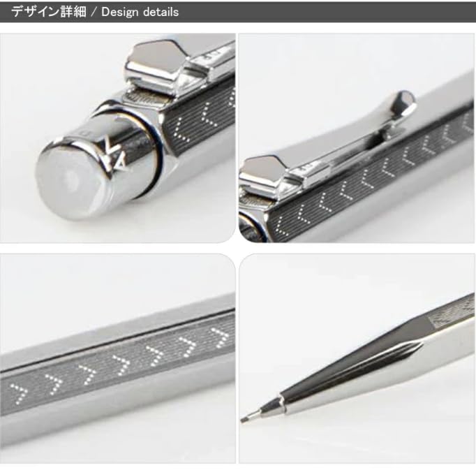 Механический карандаш CARAN Ecridor Chevron, импортный, D'ACHE, серебристый, MF0004-286, 0,5 мм (Подлинный продукт)