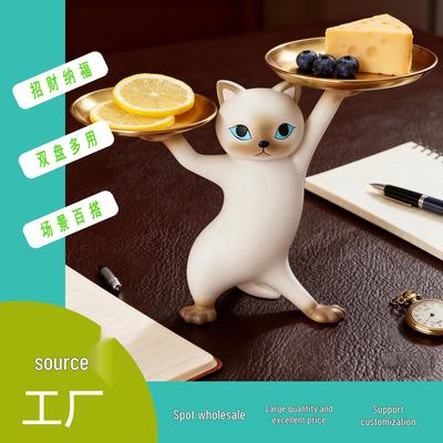Смоляная кошачья лоток - Практичное украшение для гостиной, прихожей или подарки на новоселье