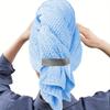 Сверхвпитывающий extra large микрофибровый тюрбан-полотенце для волос, быстросохнущий, с эластичной лентой, мягкий тюрбан-полотенце