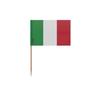 Cure-dents - Drapeau Italie - 6.5 Cm - 100 Pièces - Plastique Adhésif - Bâton En Bambou