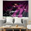 Custom Name Selena Quintanilla Print Tapestry, Backdrop, Easy Setup, Ideal for Bedroom, Office & Living Room, with Aesthetic Wall Hanging Decor.