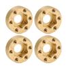 4PCS RC Wheel Hex Hub Adapter 1.9 2.2in Rustproof Widen Brass Wheel Weights for RC Crawler 9mm