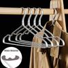 Gold Metal Coat Hangers 10 Pack,Durable Aluminum Alloy Drying Rack for Shirt Dress Pants Towel,Closet Storage Organizer Racks